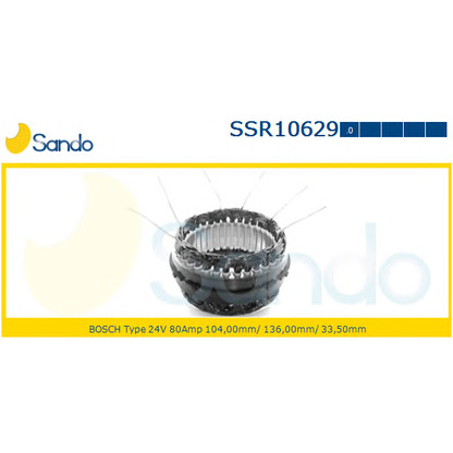 Photo Stator, alternator SANDO SSR106290