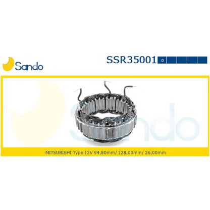 Photo Stator, alternator SANDO SSR350010