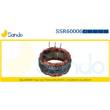 Photo Stator, alternateur SANDO SSR600060