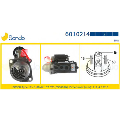 Foto Motor de arranque SANDO 60102142