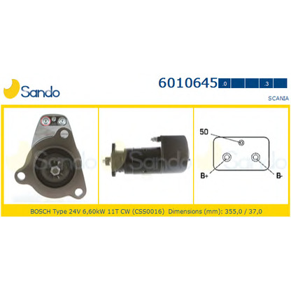 Foto Motor de arranque SANDO 60106450