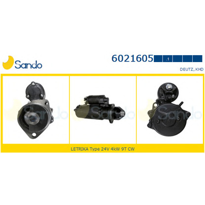 Foto Motor de arranque SANDO 60216051