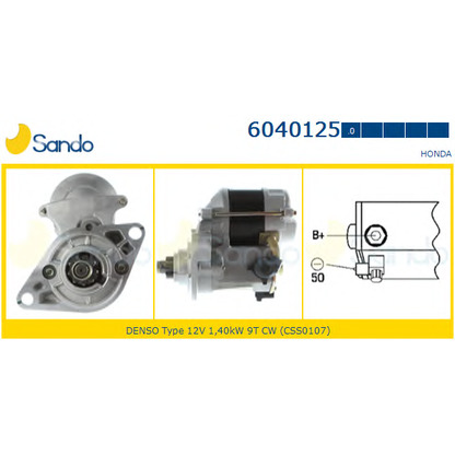 Foto Motor de arranque SANDO 60401250