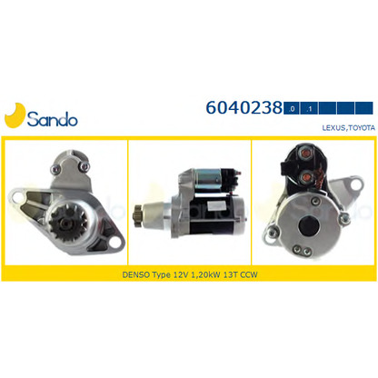 Foto Motor de arranque SANDO 60402380