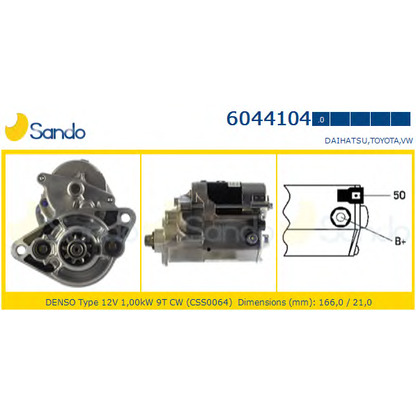 Foto Motor de arranque SANDO 60441040