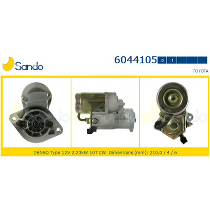 Foto Motor de arranque SANDO 60441051