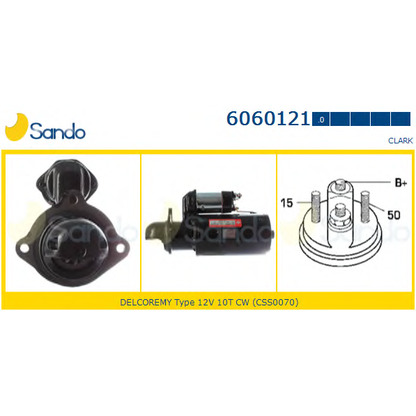 Foto Motor de arranque SANDO 60601210