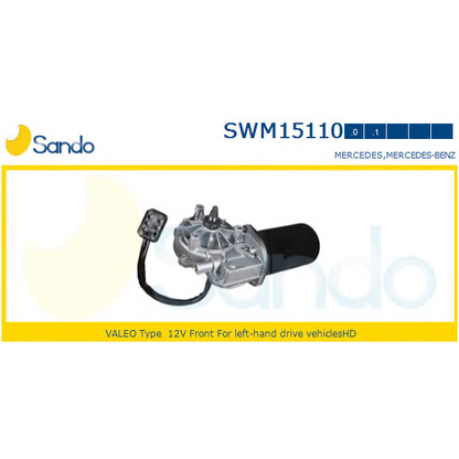 Foto Motor del limpiaparabrisas SANDO SWM151101