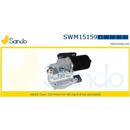 Foto Motor del limpiaparabrisas SANDO SWM151590