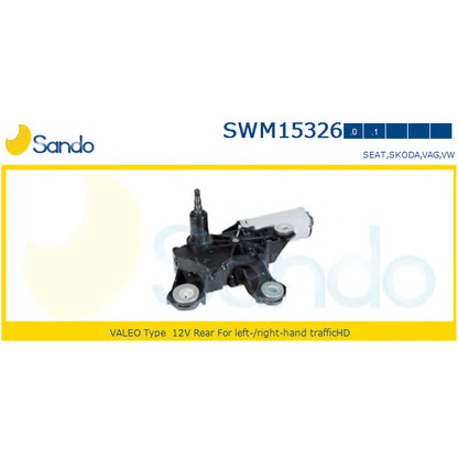 Zdjęcie Silnik wycieraczek SANDO SWM153260