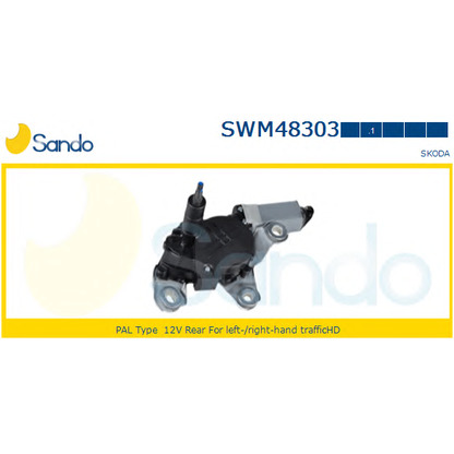 Foto Motor del limpiaparabrisas SANDO SWM483031