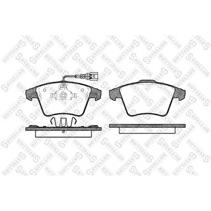 Zdjęcie Zestaw klocków hamulcowych, hamulce tarczowe STELLOX 001085BSX