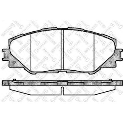 Photo Brake Pad Set, disc brake STELLOX 001095BSX