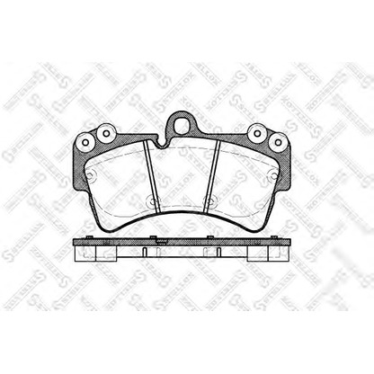 Photo Brake Pad Set, disc brake STELLOX 1006000BSX