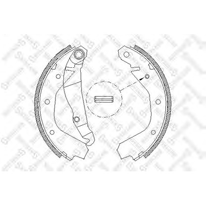 Photo Brake Shoe Set STELLOX 102100SX