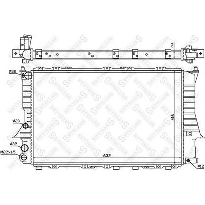 Photo Radiator, engine cooling STELLOX 1025018SX