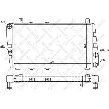 Foto Radiatore, Raffreddamento motore STELLOX 1025041SX