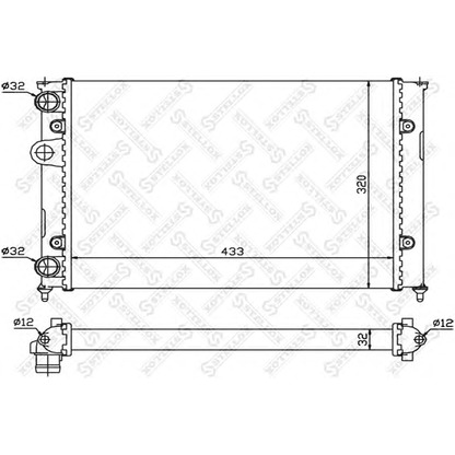 Foto Kühler, Motorkühlung STELLOX 1025068SX