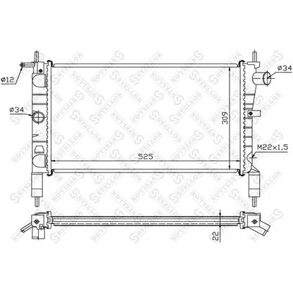 Foto Kühler, Motorkühlung STELLOX 1025102SX