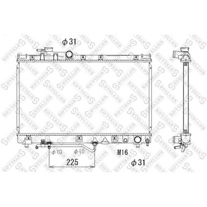 Zdjęcie Chłodnica, układ chłodzenia silnika STELLOX 1025150SX