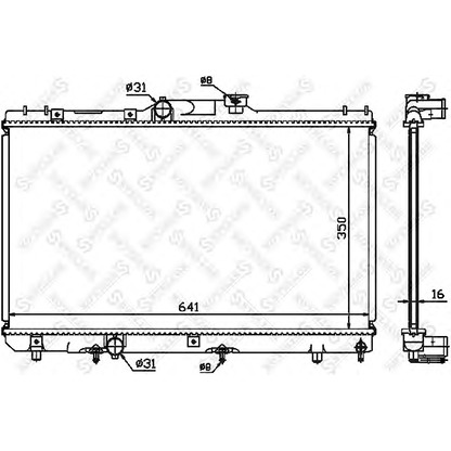 Photo Radiateur, refroidissement du moteur STELLOX 1025189SX