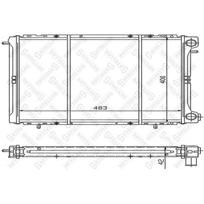 Foto Radiatore, Raffreddamento motore STELLOX 1025232SX