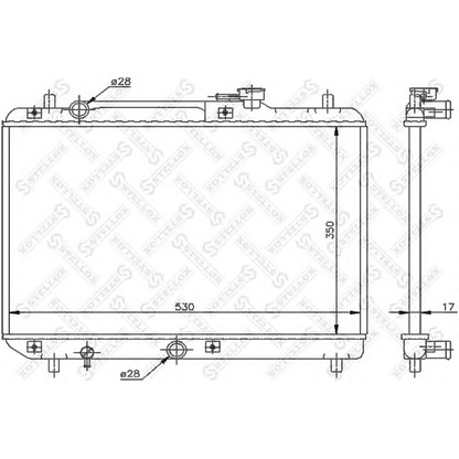 Foto Radiatore, Raffreddamento motore STELLOX 1025278SX