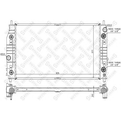 Photo Radiator, engine cooling STELLOX 1025281SX