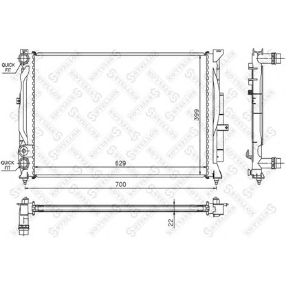 Foto Kühler, Motorkühlung STELLOX 1025288SX