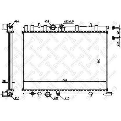 Foto Radiatore, Raffreddamento motore STELLOX 1025354SX