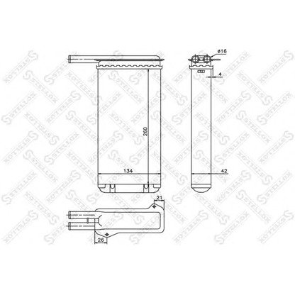 Foto Radiador de calefacción STELLOX 1035022SX