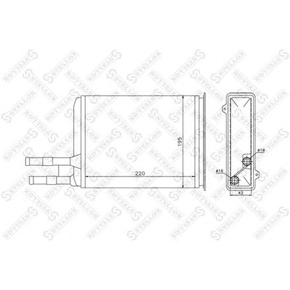 Zdjęcie Wymiennik ciepła, ogrzewanie wnętrza STELLOX 1035025SX
