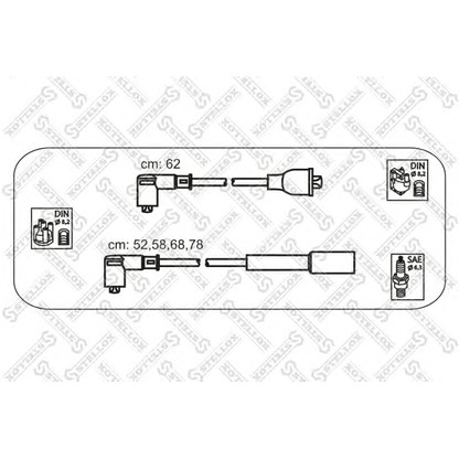 Photo Kit de câbles d'allumage STELLOX 1038078SX