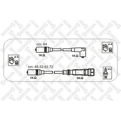 Photo Kit de câbles d'allumage STELLOX 1038083SX