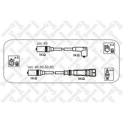Zdjęcie Zestaw przewodów zapłonowych STELLOX 1038084SX