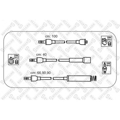 Photo Kit de câbles d'allumage STELLOX 1038106SX