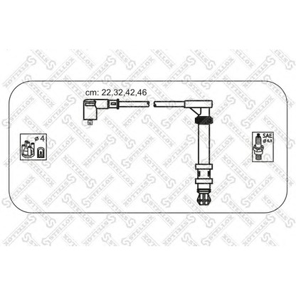 Photo Ignition Cable Kit STELLOX 1038133SX