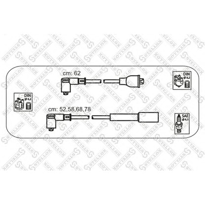 Photo Ignition Cable Kit STELLOX 1038487SX