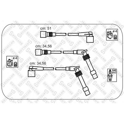 Фото Комплект проводов зажигания STELLOX 1038538SX