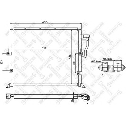 Foto Condensador, aire acondicionado STELLOX 1045004SX