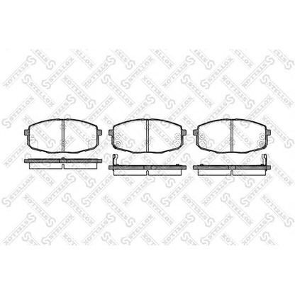 Foto Bremsbelagsatz, Scheibenbremse STELLOX 1049002SX
