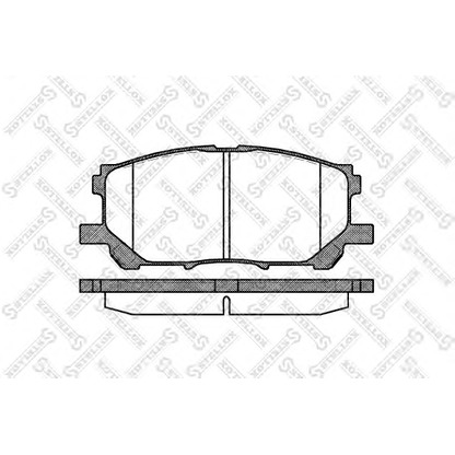 Foto Bremsbelagsatz, Scheibenbremse STELLOX 1050000BSX