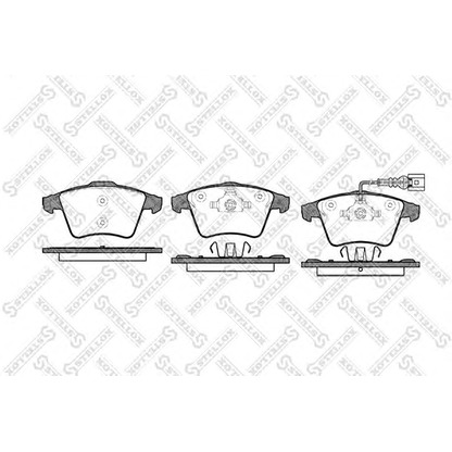 Photo Kit de plaquettes de frein, frein à disque STELLOX 1056001SX