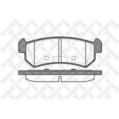 Photo Brake Pad Set, disc brake STELLOX 1059000SX