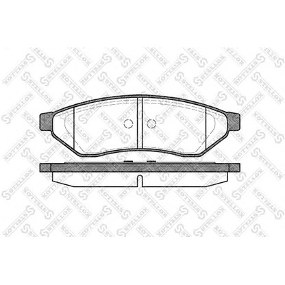 Photo Brake Pad Set, disc brake STELLOX 1060000SX