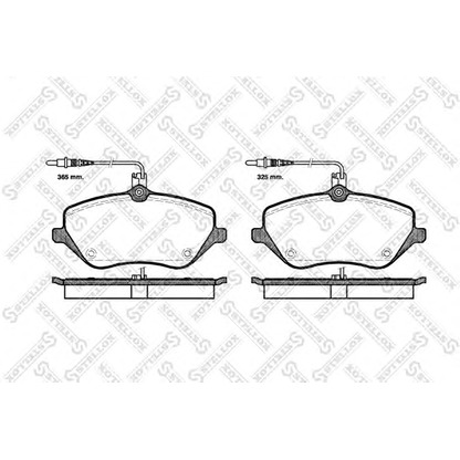 Фото Комплект тормозных колодок, дисковый тормоз STELLOX 1112004SX