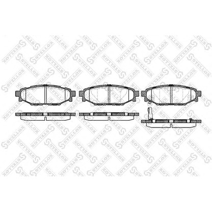 Photo Brake Pad Set, disc brake STELLOX 1147001SX