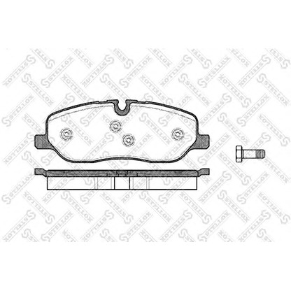 Photo Brake Pad Set, disc brake STELLOX 1169000SX