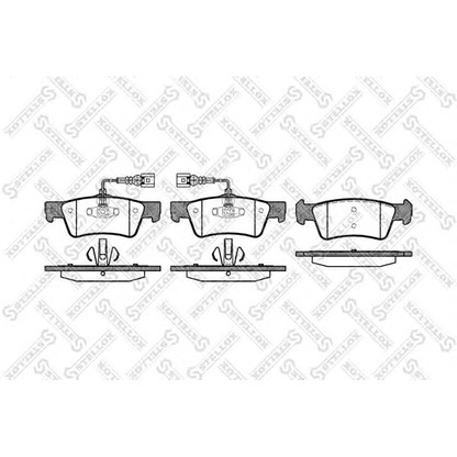 Zdjęcie Zestaw klocków hamulcowych, hamulce tarczowe STELLOX 1198002SX