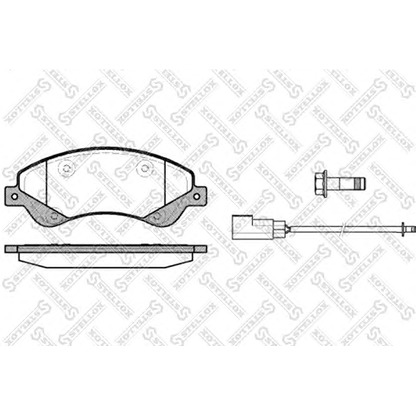 Foto Juego de pastillas de freno STELLOX 1262002SX